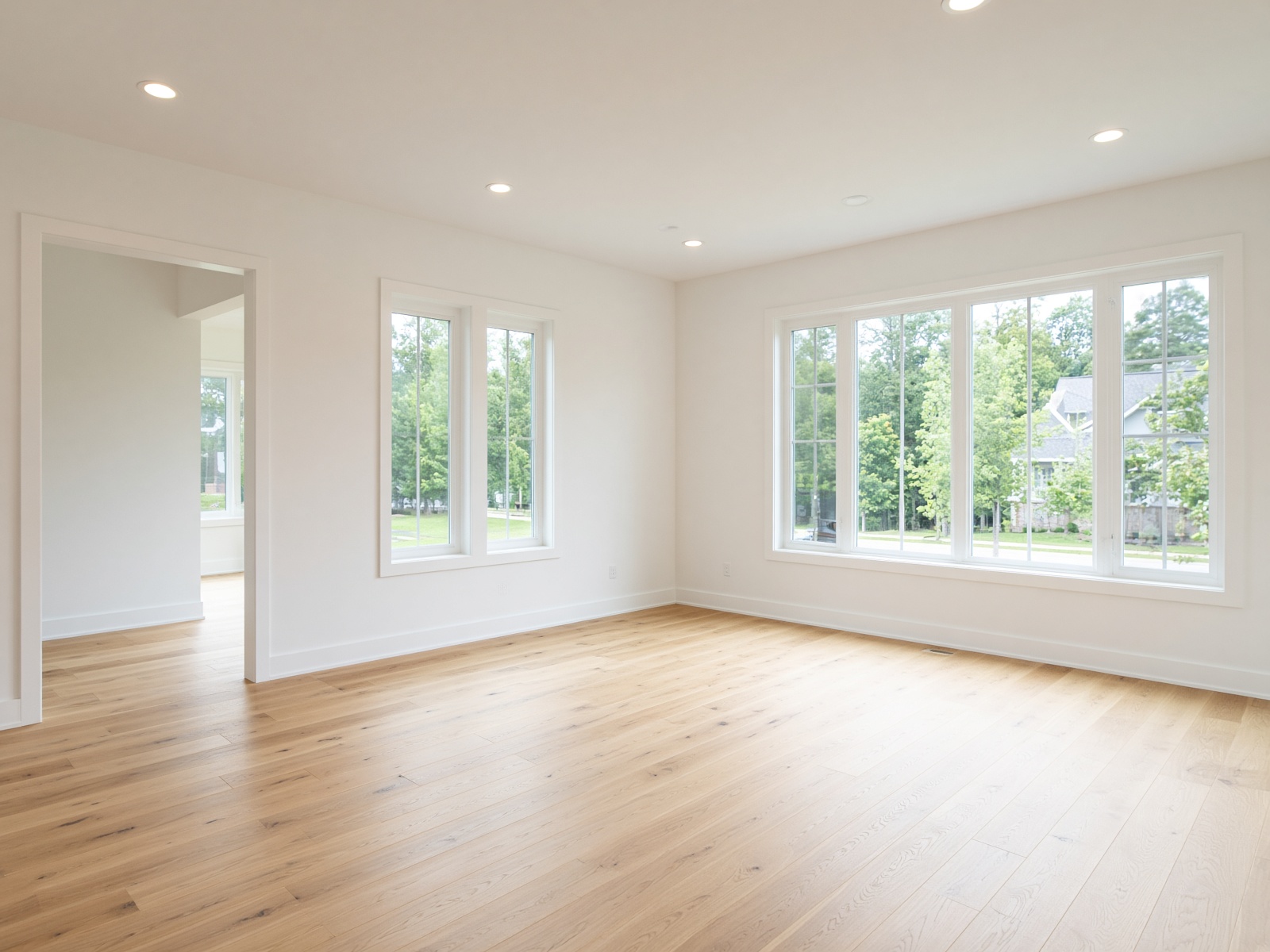 Finished living room